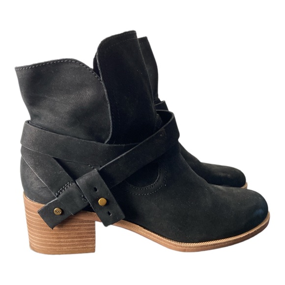 UGG 'Elora' Antilope Boots in Black Womens Size 10 - Picture 3 of 6
